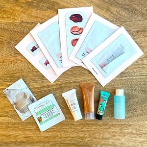 11 PIECE Trial Bundle: Jane Iredale, Porefessional, Farmacy, Glossier, Clarins,